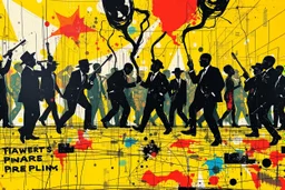 this isnt a game this is financial revolution style of basquiat x pollock