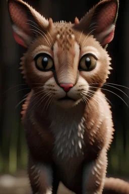 Deer cat hybrid ,3d 4k octane render, smooth, sharp focus, highly detailed, unreal engine 5,