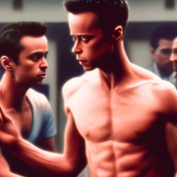 famous scene from the movie "fight club"