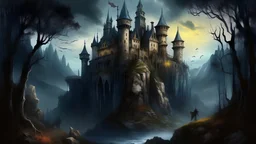 castle rock fantasy horror art