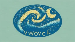 this logo in van gogh style