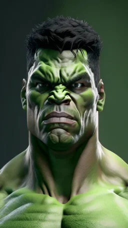 hulk become cristian ronaldo , cristian ronaldo head, ultra realistic, 4k, ultra detail, full body