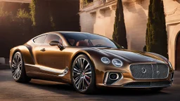 A luxurious (((fusion of a bentley and porsche))), its sleek contours and opulent details blending seamlessly together