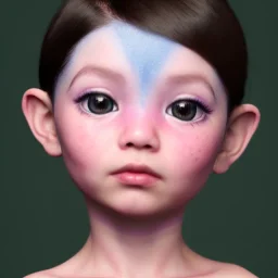 Wearing make up avatar in pandora toddler