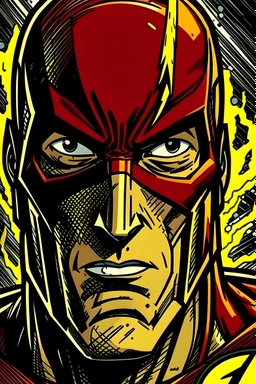 Flash in a comic filter