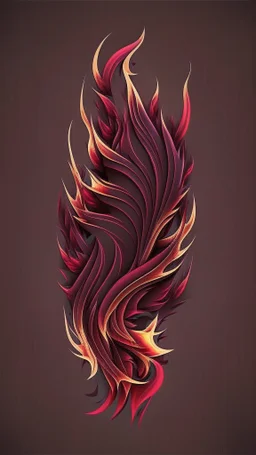 burgundy fire vector