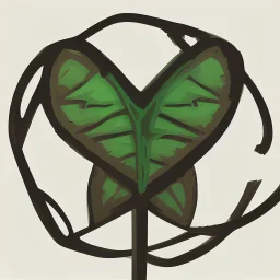 i want you to generate a logo for a new company named "SpiniLeaf" or Spinny Leaf. Something resembeling a spinning leaf, no words, HQ, digital art