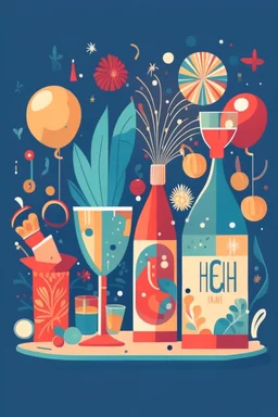 happy new year illustrastion