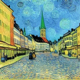 Gävle city by van gogh