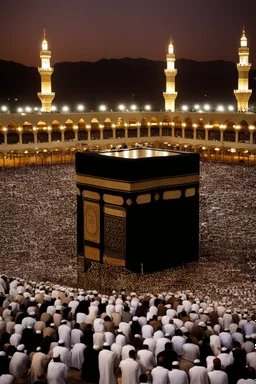 Picture of Muslims at the Kaaba praying