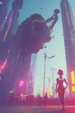 running ape, full body, 8k, cyberpunk2077