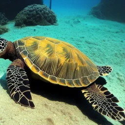 turtle and underwater world