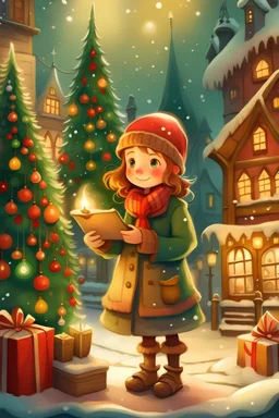 Once upon a time in the cozy town of Maplewood, young Sally eagerly awaited Christmas. With twinkling eyes and a heart full of hopes, she made her list for Santa, dreaming of the presents she wished to find under the tree.