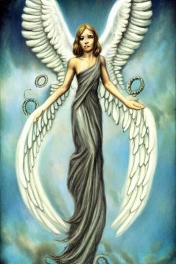 lovecraftian angel human with wings