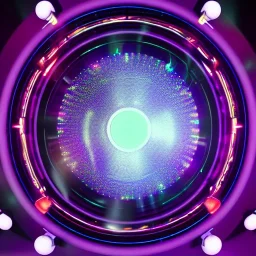 1990s club music, rave album art, metallic, iridescent, holographic, bokeh, lens flair, gaussian blur light spot, sparkles, fun, cute, 3d rendering blender, abstract, vinyl, music, electronic, dance music, alternative, futuristic, fun, primary colors. 8k, HD, unreal engine, blender, fisheye, pinball machine