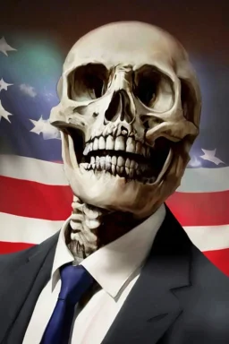 a head and shoulders portrait of a skeleton dressed in a three-piece suit as the president of the united states, based on us currency, united states one dollar bill, shades of green, line ink green drawing, real-life, colors match the united states one dollar bill, realistic, robotic,