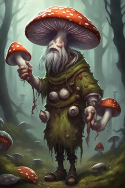 mushshroom spores infected human druid