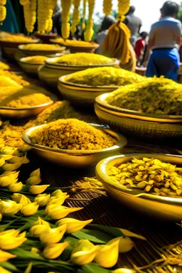 Thai, festival, Cassia fistula, golden, joyful