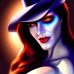 ultra detailed portrait of busty beautiful Zatana , extremely detailed digital painting, extremely detailed face,crystal clear eyes, in the style of robert e howard and pablo oliveira and Ken Kelley and Keith Parkinson ,mystical colors,perfectly centered image, perfect composition, rim light, beautiful lighting,8k, stunning scene, raytracing