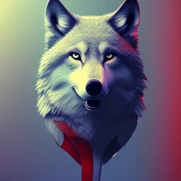 Wolf, red, fire, blue, water, 8K, cinematic lighting, sharp focus, masterpiece, expert