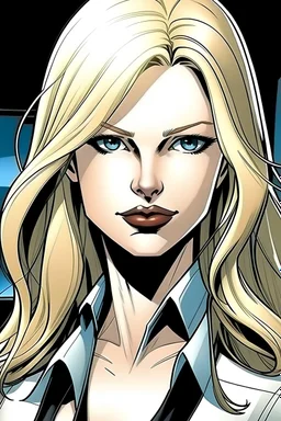 female white-blonde comic book