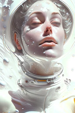 ((Female astronaut)) wearing ((space suit)), (Body of a slim bodied goddess),((spreading legs)), ((white fluid overflowing from her face)). in (soft morning light). ((very beautiful face and eyes:1.2)), (detailed eyes), (highly detailed perky tits). (ethereal atmosphere). absurd resolution, skin pores, masterpiece, ultra-detailed, (lifelike), vivid, intricate details, (((photorealistic)))