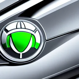 skoda brand logo futuristic