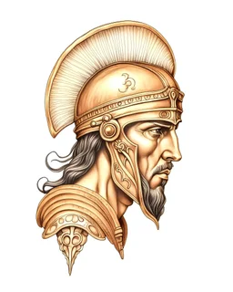 Achilles' heel., realistis tatto sketch style, white background, profesional tatto sketch