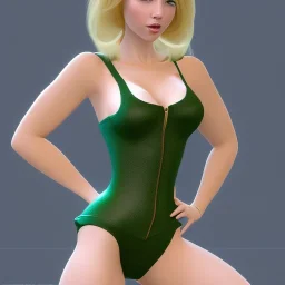 Luanne is petite and shapely with chest-length blonde hair.She’s often considered a particularly beautiful young woman with rather large breasts. She has large eyes, full lips, and stands at 5'4". Luanne's usual outfit is a green crop top that exposes her midriff and tight, knee length, orange palazzo shorts. She also is seen wearing a tight orange shirt and mid-blue jeans with a brown belt.