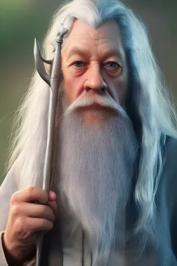 Gandalf toddler, full body, bokeh, hyper realistic