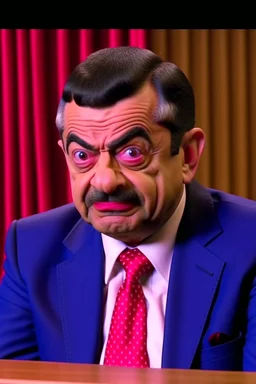 mr bean as erdogan in tv debate