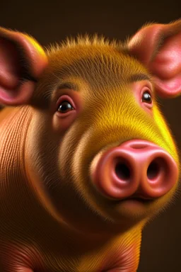 Pigbear, photorealistic