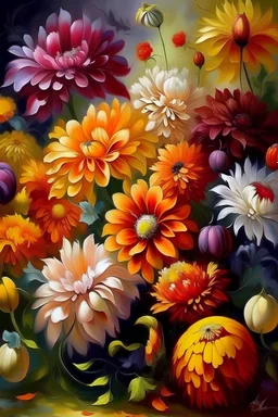 Beautiful flowers, art