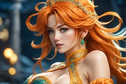 Hot Nami in 8k live action anime artstyle, dynamic pose, intricate details, highly detailed, high details, detailed portrait, masterpiece,ultra detailed, ultra quality