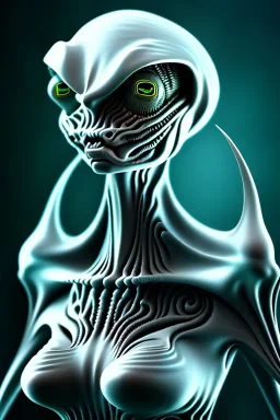 full bodied Poltergeist alien, 8k, finely detailed, photo realistic.