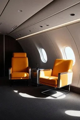sulfite two armchairs in a plane