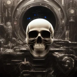 cyberpunk style ink ball skull picture in detailed frame, big black eyes, unreal engine 5, 8k resolution, photorealistic, ultra detailed, frame extreme accurate