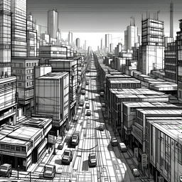 illustrate emptiness in an urban dense cityscape at a large scale