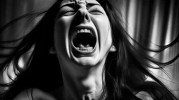 شخص يصارخ ويعاني وواضح عليه انو بدو يموت