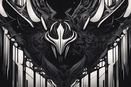 Hollow knight venom white black color schemes in 8k solo leveling shadow artstyle, hollow knight them, mask, close picture, neon lights, intricate details, highly detailed, high details, detailed portrait, masterpiece,ultra detailed, ultra quality