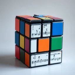 A wierd rubik's cube, cool notes