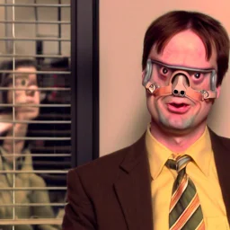 Dwight Shrute, Gas Mask