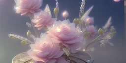 crystal subtle flower in a galactic ambiance beautiful fairy, transparent, delicate colors, in the foreground, full of details, smooth，soft light atmosphere, light effect，vaporwave colorful, concept art, smooth, extremely sharp detail, finely tuned detail, ultra high definition, 8 k, unreal engine 5, ultra sharp focus