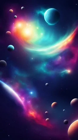 space stylized background