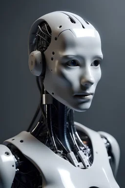 Roboter der wie ein mensch aussieht