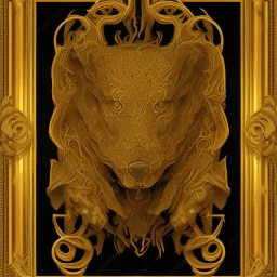  intricate golden frame, ultra detailed, intricate, single color background