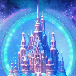 cristal angelic castle crystalline, blue,pink , cosmic, opalescent, gemstones, crystals, other worldly,water,bright, ice background, snow lake blue