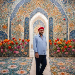 look at British artist and designer Kevin Dean and his work behind the floral mosaics at Sheikh Zayed Grand Mosque. All photos by Mona Al Marzooqi