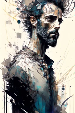 Perfect centralization, coelho (franco)de Donnie, Standing position, beleza abstrata, Centrado, looking at the camera, Facing the camera, nearing perfection, Dynamic, altamente detalhado, liso, foco nítido, 8k, high-definition resolution, illustration, arte de Carne Griffiths e Wadim Kashin, fundo branco