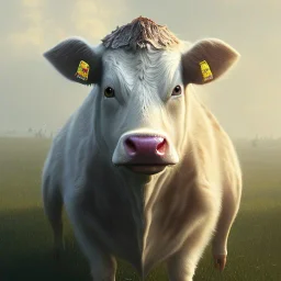 cow holstein,highly detailed epic cinematic concept art CG render digital painting artwork: Sadie Sink. By Greg Rutkowski, Ilya Kuvshinov, WLOP, Stanley Artgerm Lau, Ruan Jia and Fenghua Zhong, trending on ArtStation, subtle muted cinematic colors, made in Maya, Blender and Photoshop, octane render, excellent composition, cinematic atmosphere, dynamic dramatic cinematic lighting, precise correct anatomy, aesthetic, very inspirational, arthouse--q 2 --v 4 --upbeta